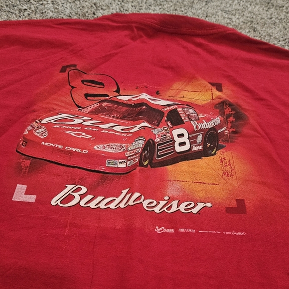 Nwot Dale Jr #8 Nascar T Shirt Mens Authentic Genuine XL Budweiser - Picture 5 of 5